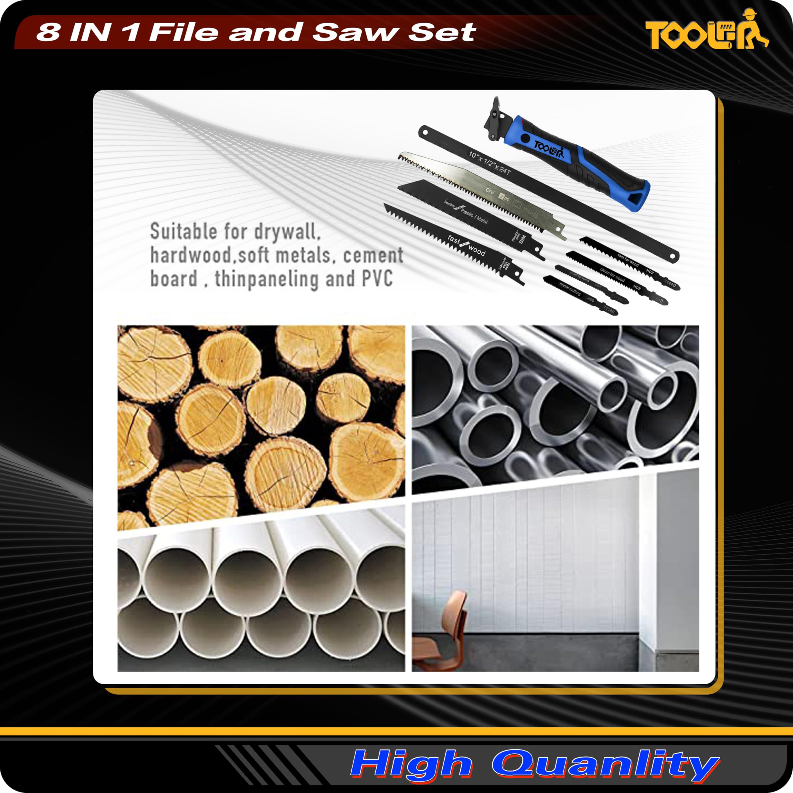 Toolan replacement blades pack ensures easy refresh for jobs.