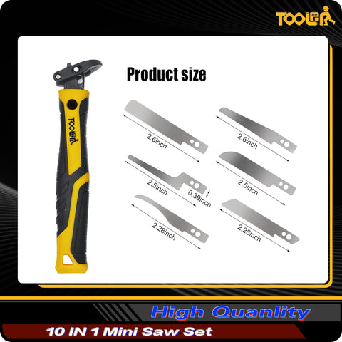 TOOLAN standard mounting hole accepts 0.39 inch blades for secure attachment