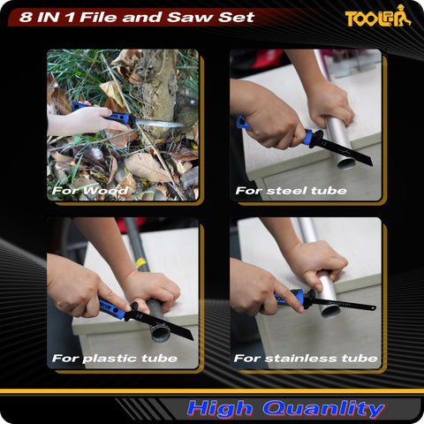 Toolan red TPR ergonomic handle reduces hand fatigue during cuts.
