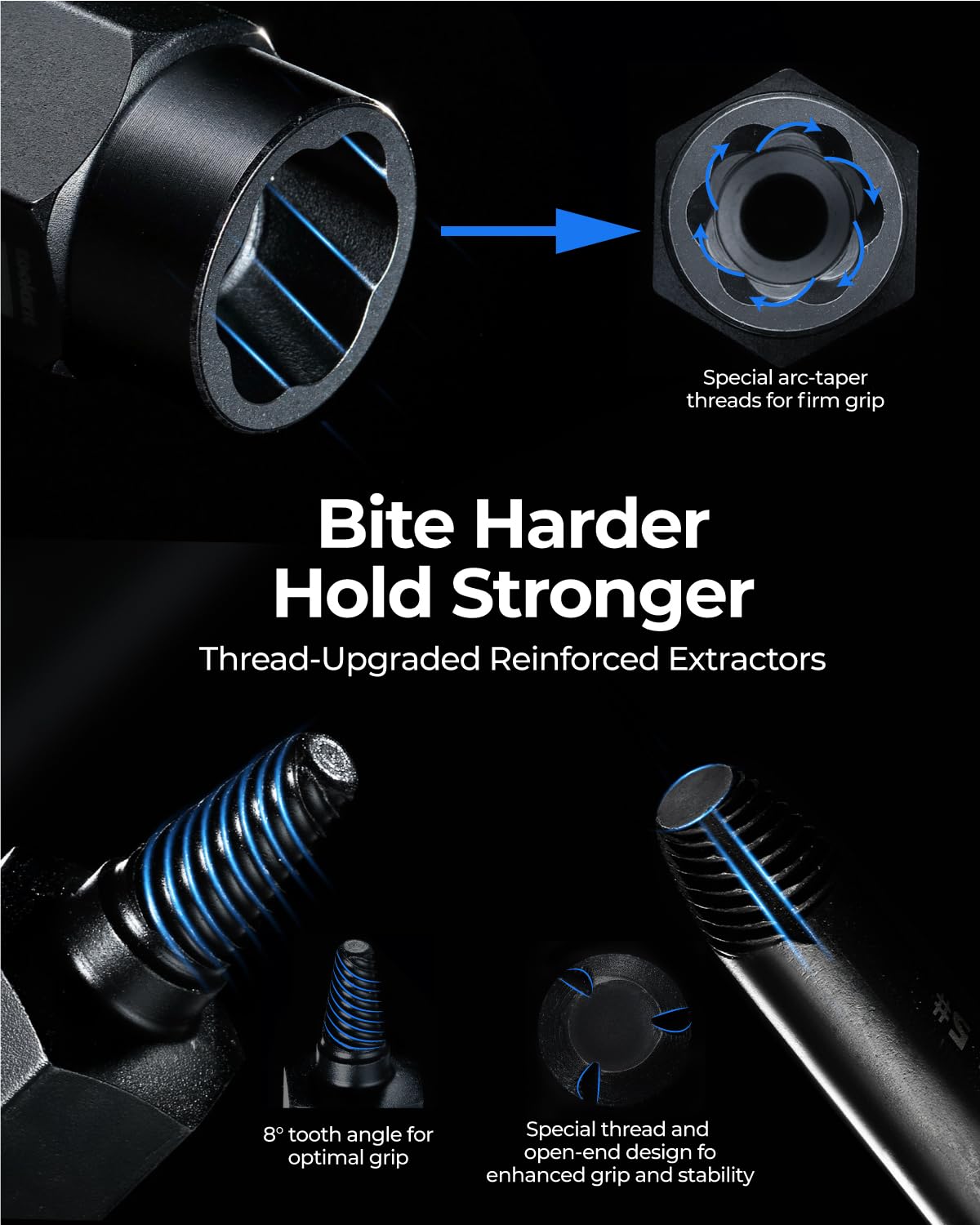 Toolant 3-8 inch adapter enables quick tool fitting