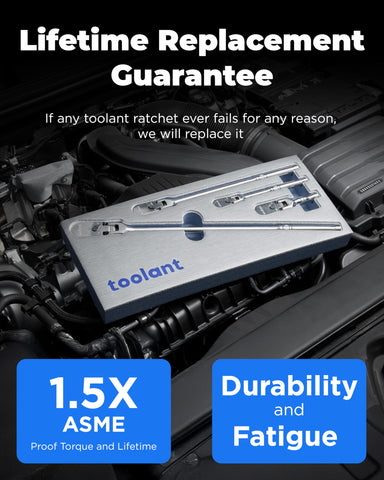 Toolant lifetime replacement guarantee supports worry-free operation.