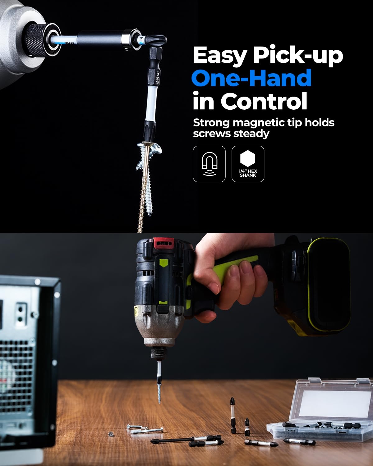 Toolant anti-slip PH2 bit with magnetic holder notice