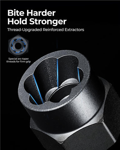 Toolant Cr-Mo steel extractor demonstrates rigidity to prevent deformation during removal