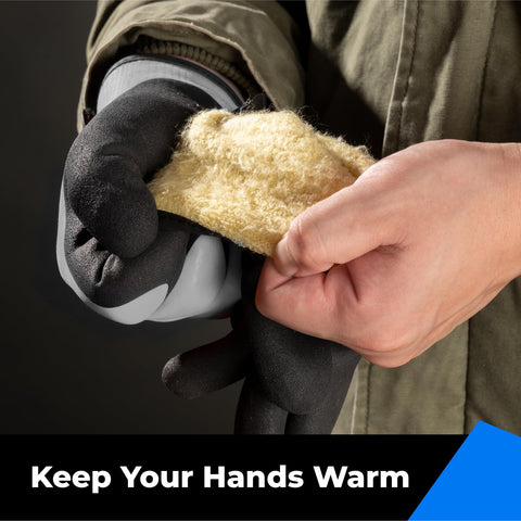 Toolant brushed fleece lining gloves provide warmth in cold conditions