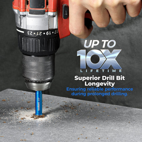 Toolant cooling wax lubrication reduces friction for smoother glass and ceramic drilling.