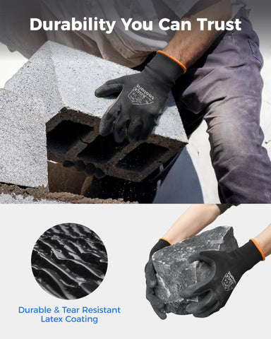 toolant crinkle latex gloves dexterity hands enable precise task performance.