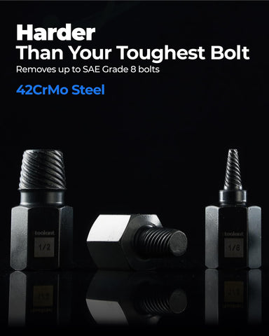 Toolant Cr-Mo steel extractor demonstrates strong interlock.