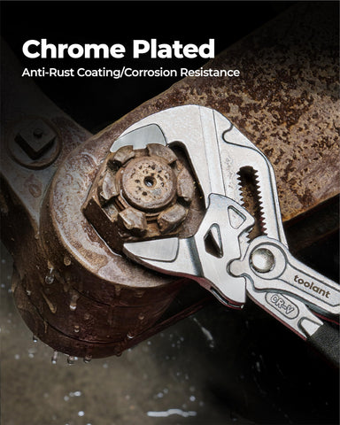Close-up of Toolant CR-V steel construction for lasting strength.