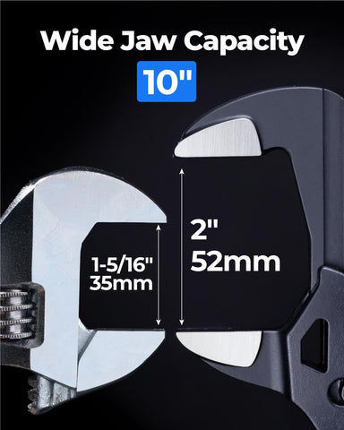Toolant CR-V steel drop-forged construction for strength and durability