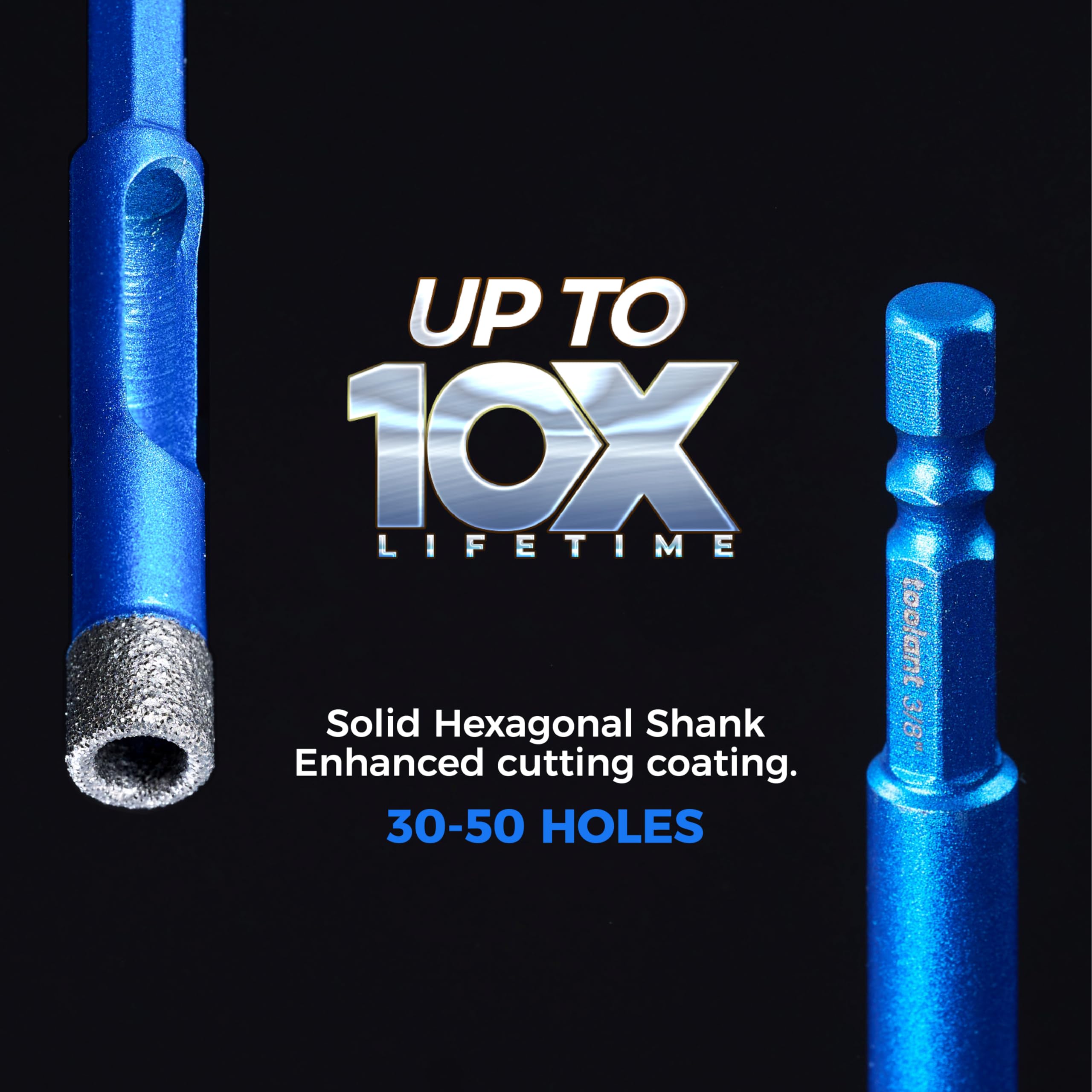 Toolant Tile and ceramic drill bits demonstrate precision on ceramic tiles
