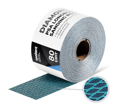 toolant Diamond Shape 80 Grit Sandpaper Roll for fast material removal on wood