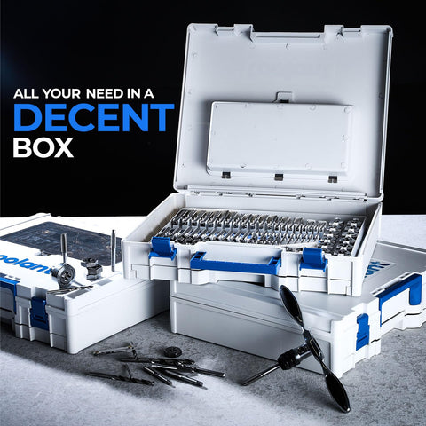Toolant drill bit assortment matches taps to streamline setup