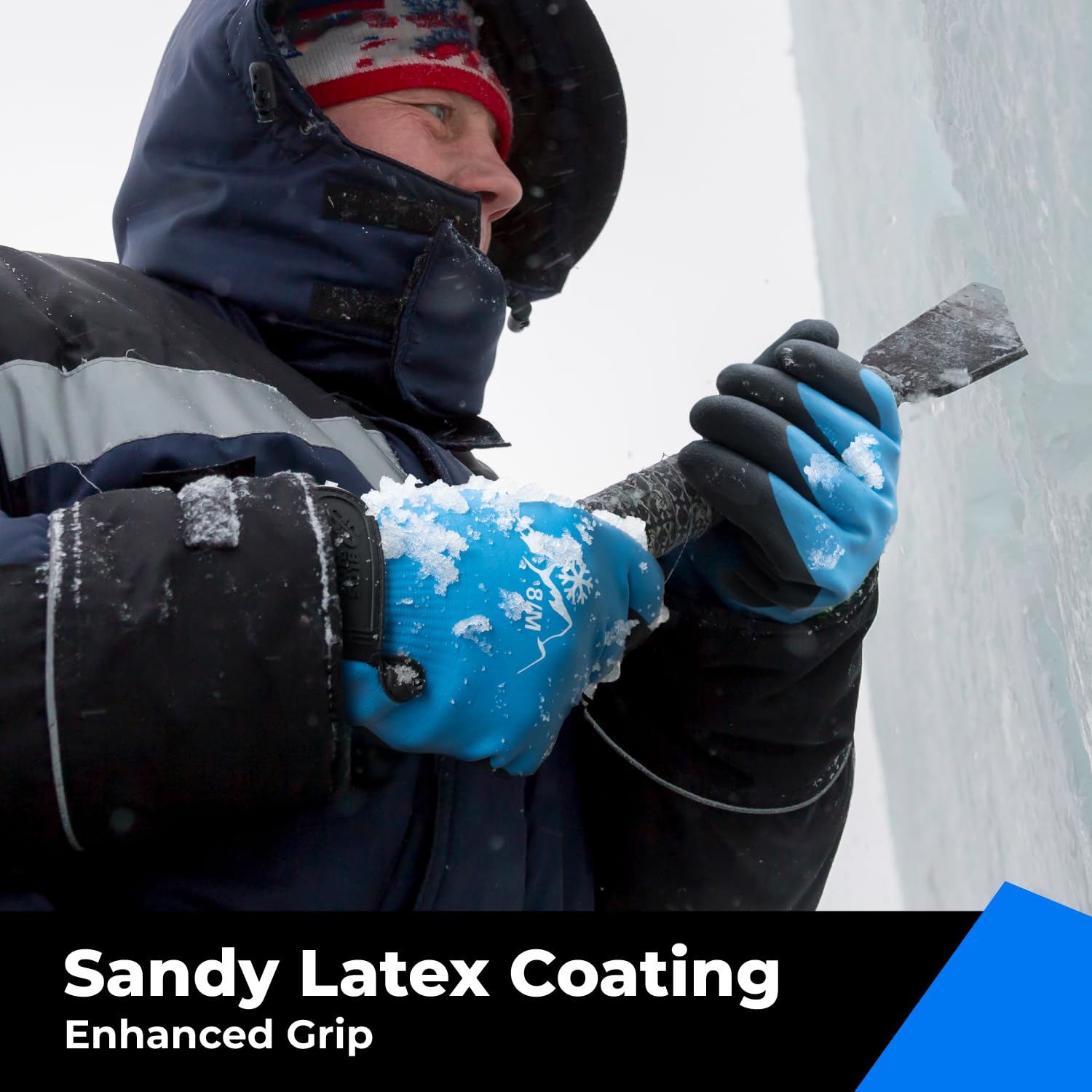 Toolant extended-cuff design seals wrists for better insulation.