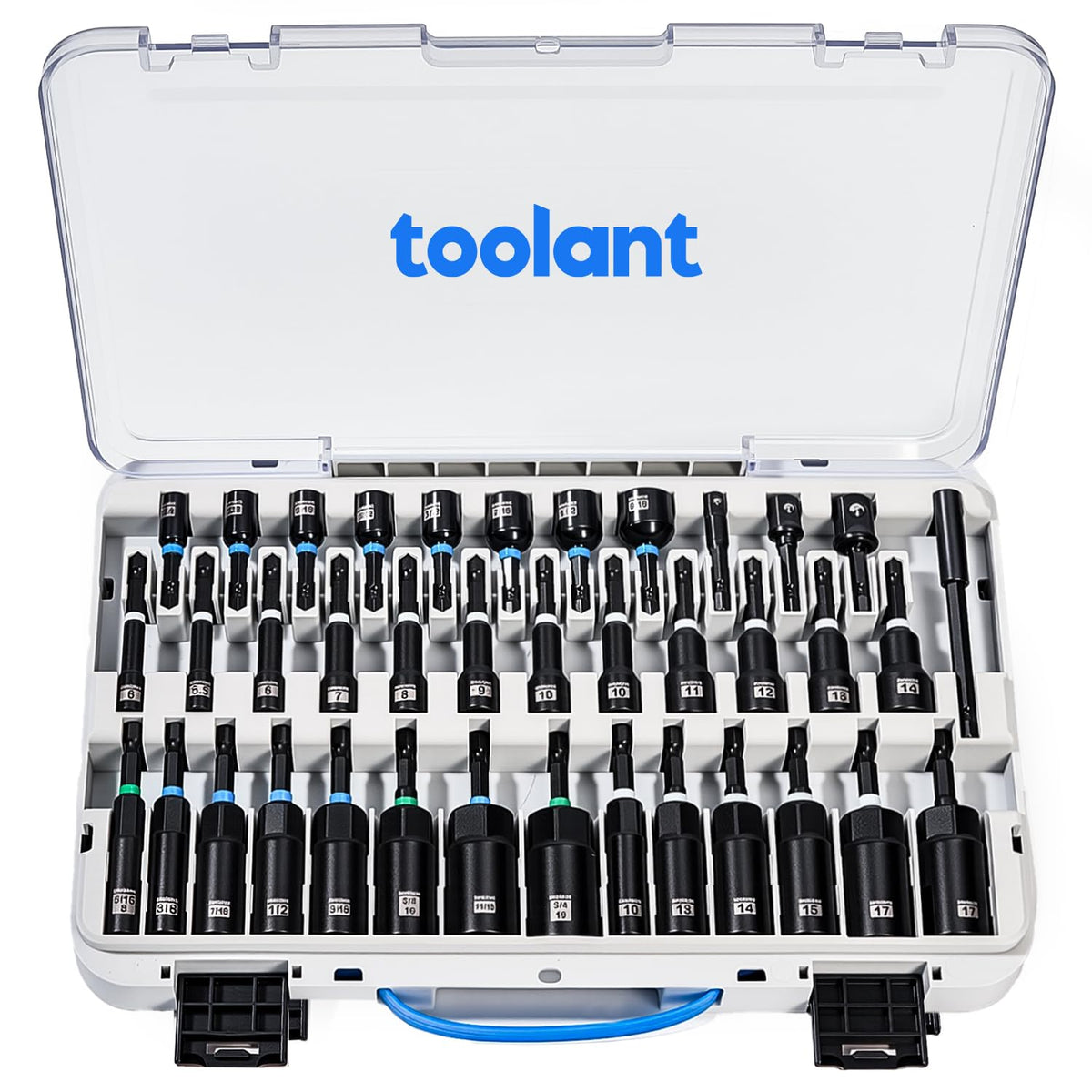 Toolant Impact Magnetic Nut Driver Set on workspace showing versatility for DIY projects