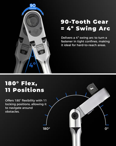 Toolant longer-handle design improves leverage for tough fasteners