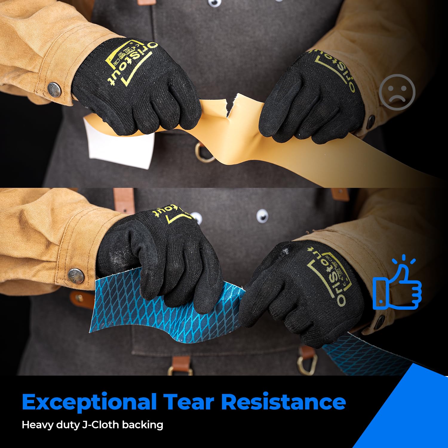 toolant Diamond Shape 320 grit sandpaper with J-cloth backing boosts tear resistance during projects