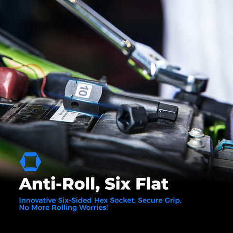 Toolant S2 steel hex bit socket delivers long life and high torque.