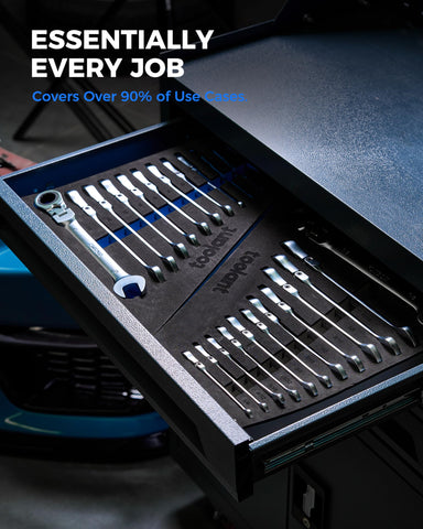 toolant storage tray keeps sizes organized for quick projects