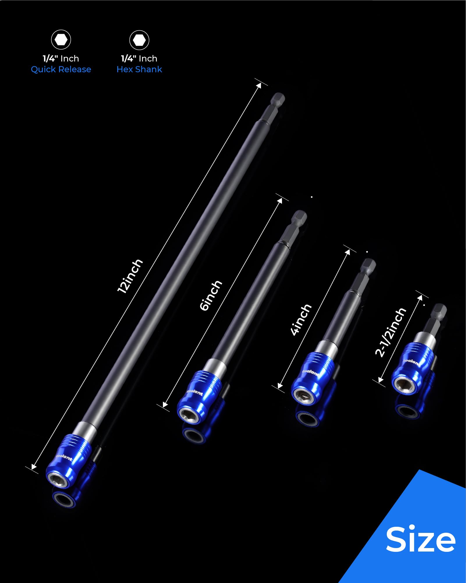 Toolant strong magnet enables one-handed screw pickup and secure hold.