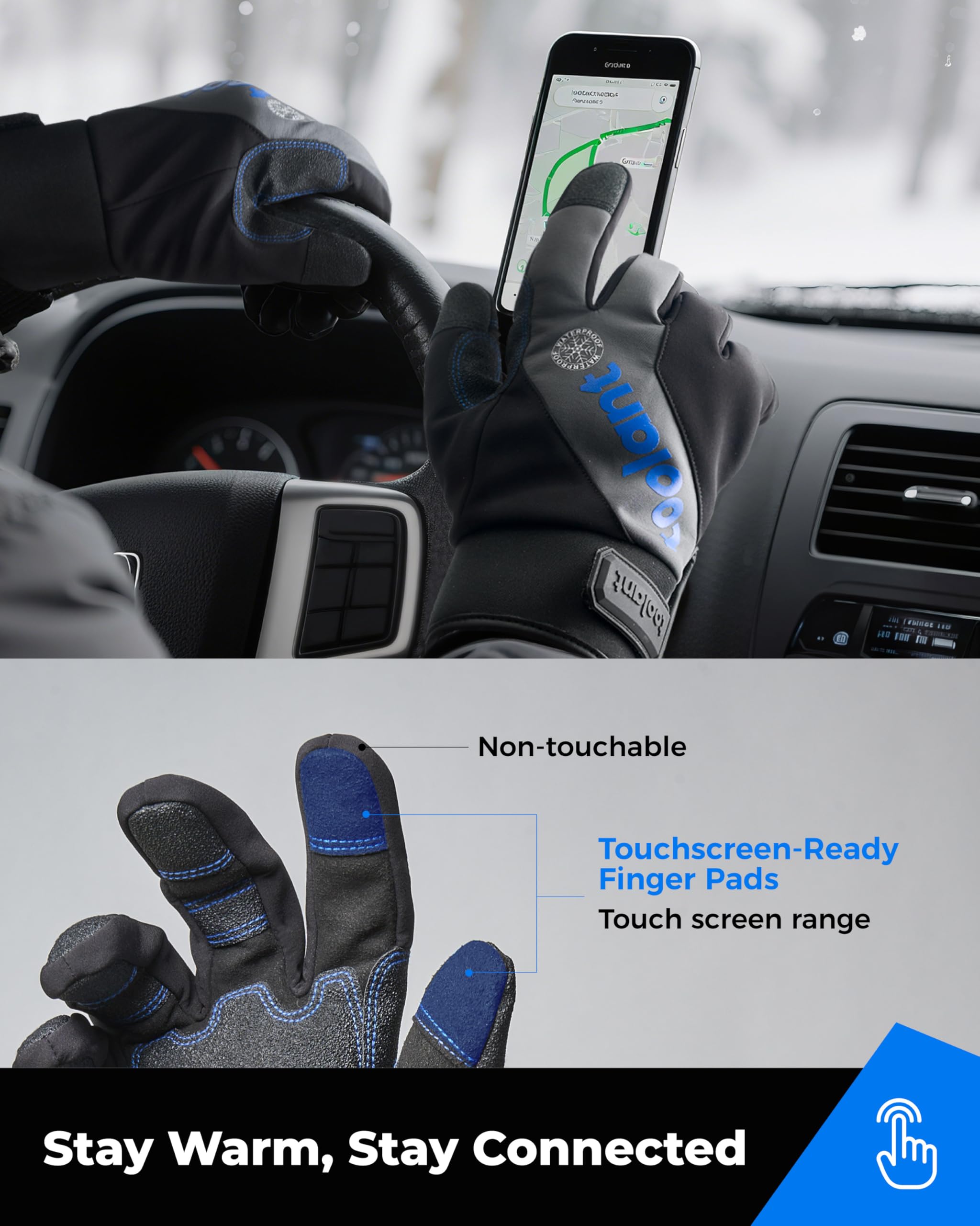 Toolant thermal insulation locks in heat for freezing shifts.