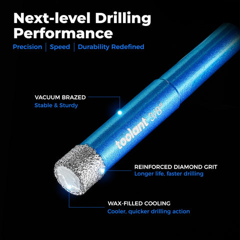 Toolant thick diamond tip enables faster cutting for professional results.