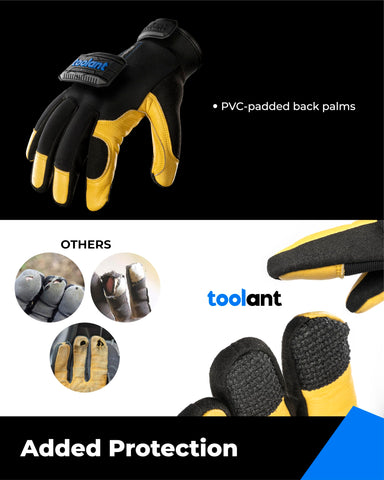 toolant Thor Series PVC-padded back offers impact protection during tough tasks