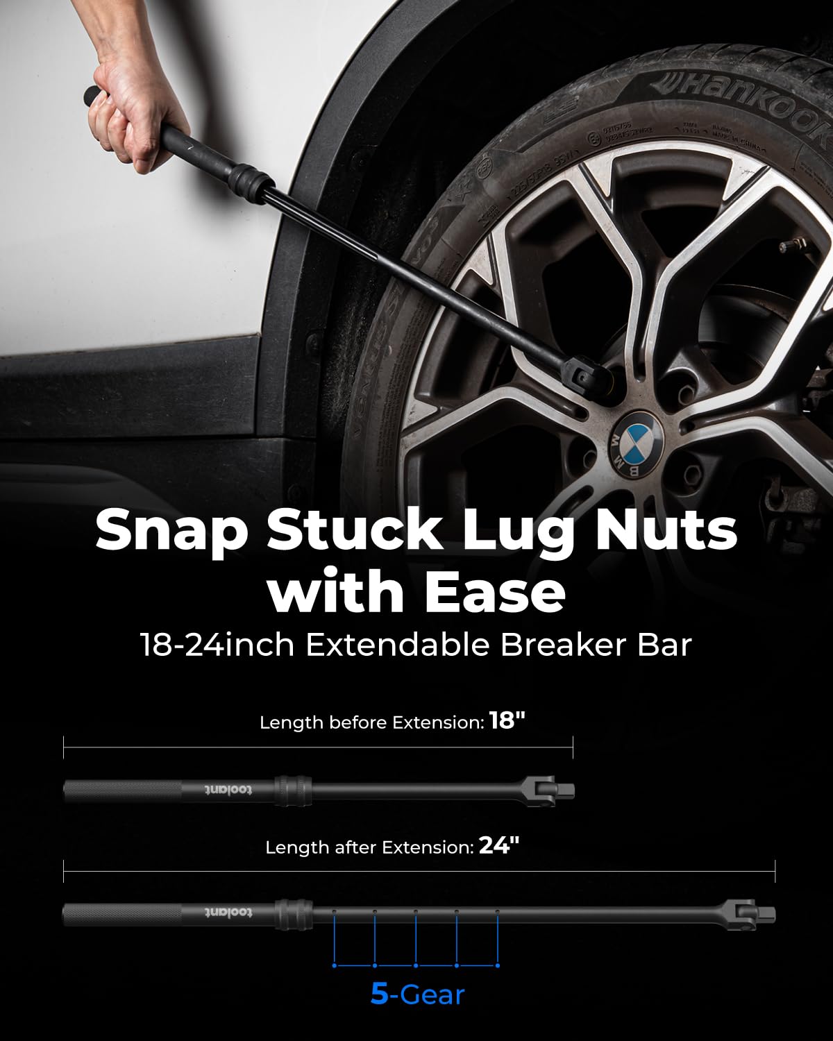 Toolant torque wrench dial provides clear dual-unit readings.