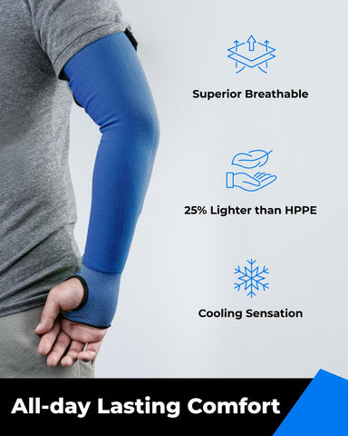 Toolant UV-protected arm sleeves keep outdoor tasks comfortable in sunny conditions.