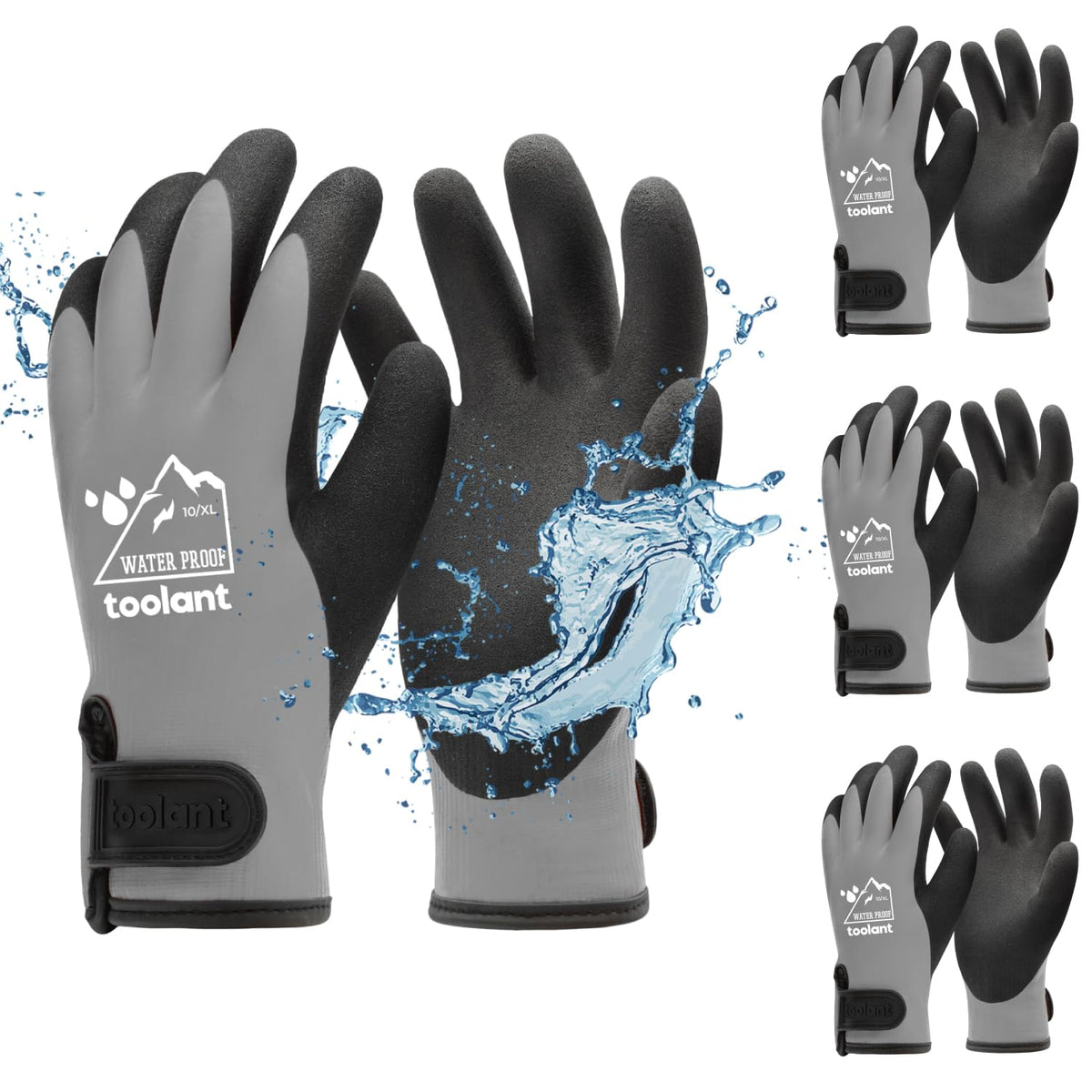Toolant waterproof gloves bulk pack exterior view for wet tasks