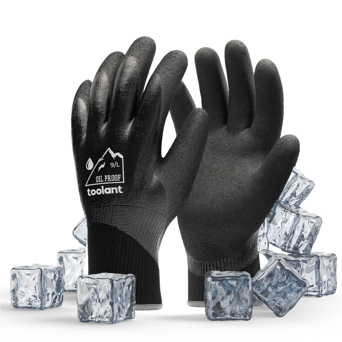 Toolant waterproof gloves with nitrile dip for wet work protection