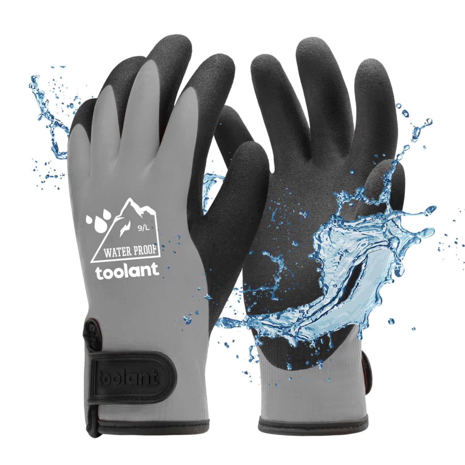 Toolant waterproof gloves outside in winter keep hands dry and comfortable