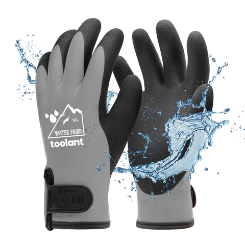 Toolant waterproof gloves outside in winter keep hands dry and comfortable