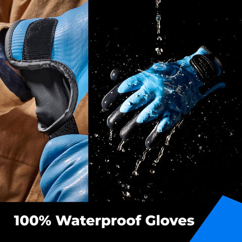 Toolant waterproof gloves palm grip close up showing sandy rubber for secure handling