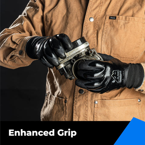 Toolant gloves designed for warehousing and plumbing in cold environments.