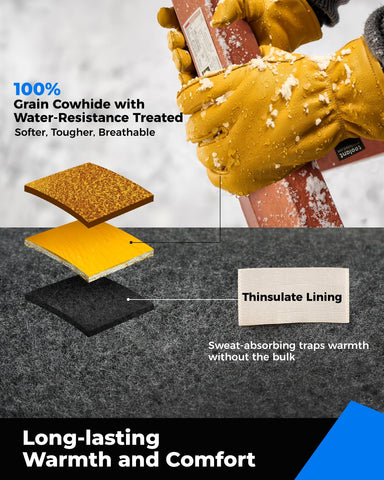 Toolant gloves reinforced palm highlight durability for heavy tasks.