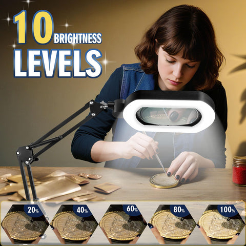 Toolastra 5 color temps and 10 brightness levels tailor lighting for any task.