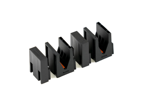 Close-up of ToolBox Widget Pro 4.0 magnetic back holding screwdrivers securely.