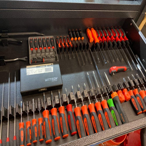 ToolBox Widget Pro Series 4.0 compact design fits shallow drawers.