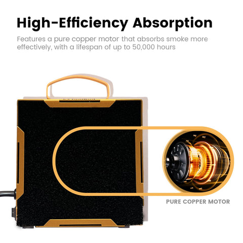 ToolBud detachable filters simplify maintenance and keep performance consistent.