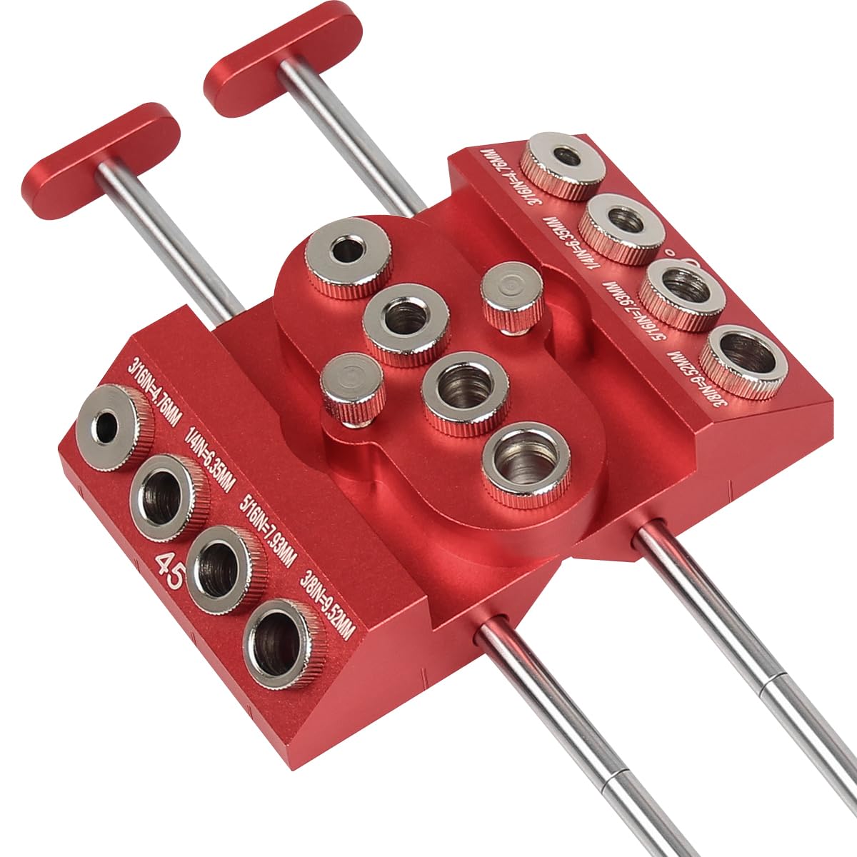 Toolcool 30-45-90 drill guide jig for precise angled holes in woodworking