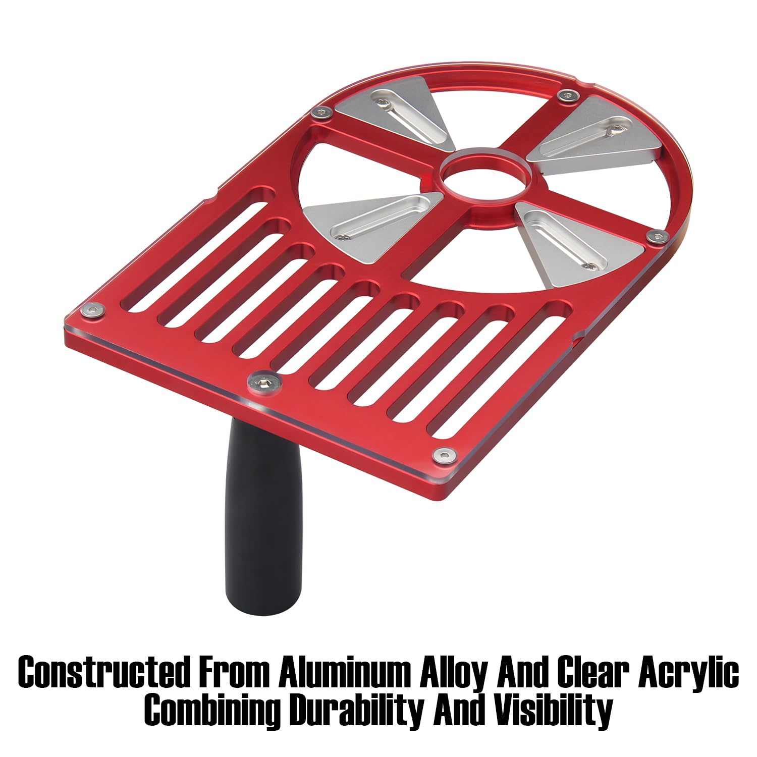 Toolcool clear acrylic sub-base provides a direct view of the workline for precise alignment.