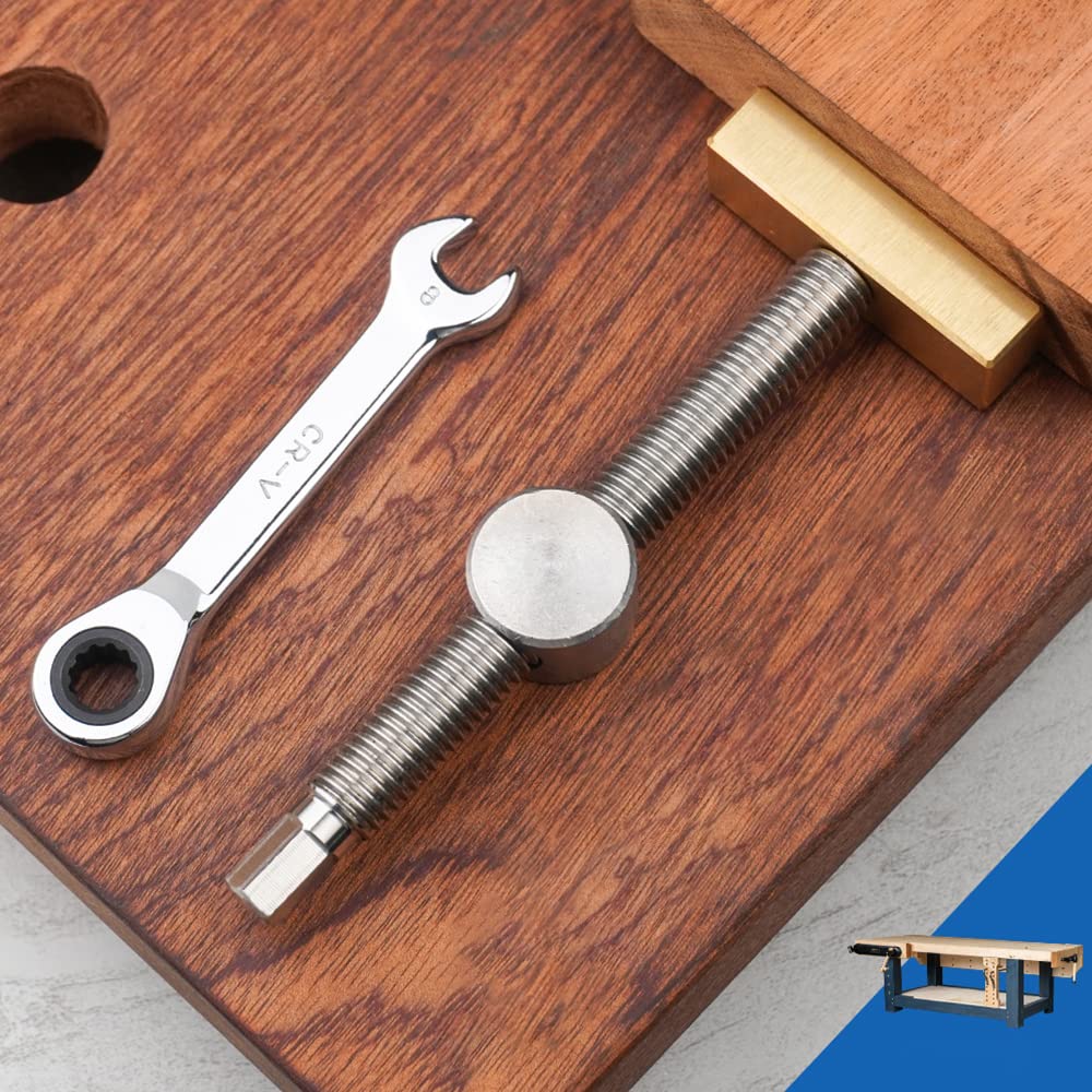TOOLCOOL easy-install bench dog clamp adapts without under-table access.