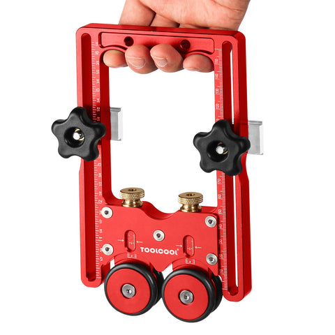Toolcool Featherboard anti-kickback feature shown with guided rollers.