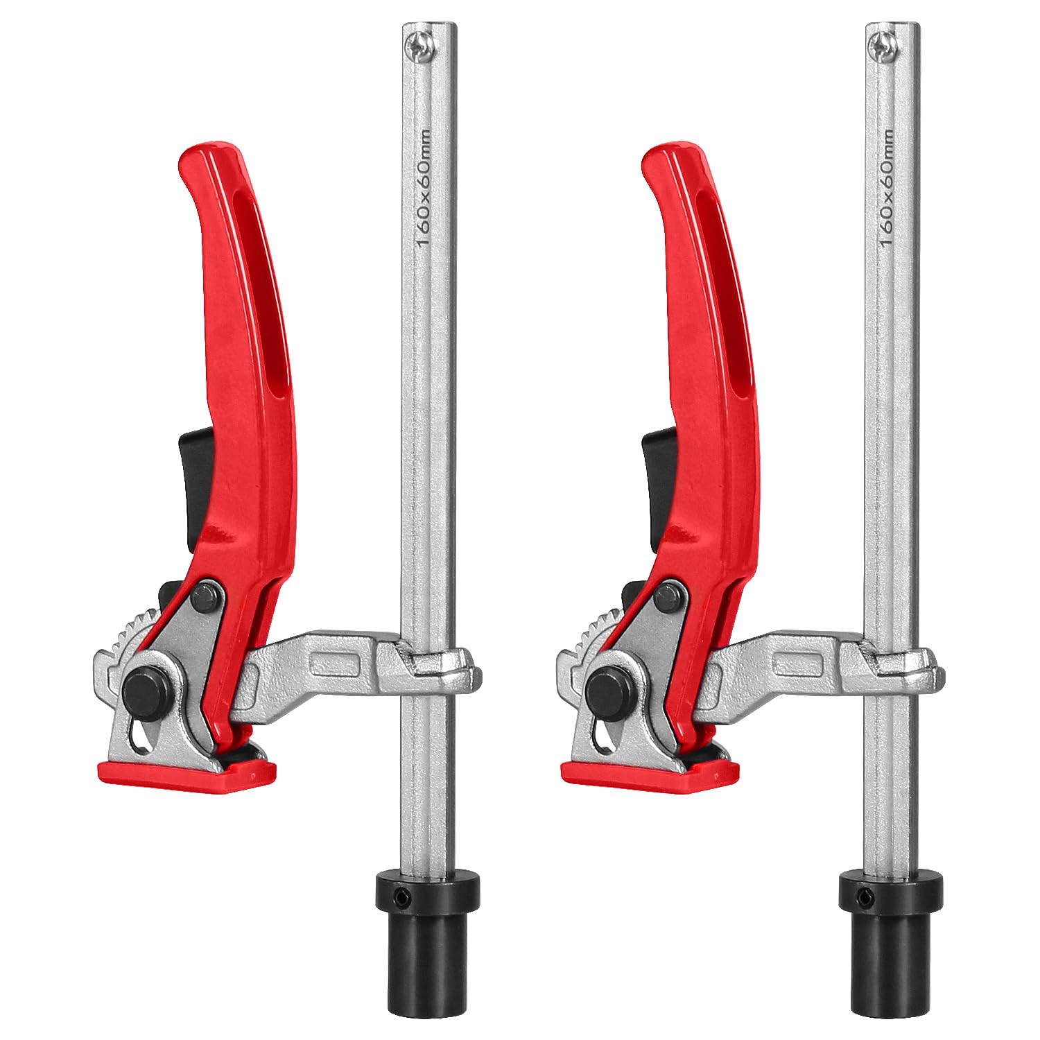 Toolcool MFT table workbench clamp setup secures workpieces quickly.