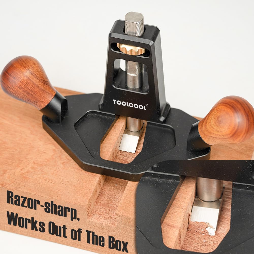 Toolcool Router Plane used to cut grooves and mortises precisely.