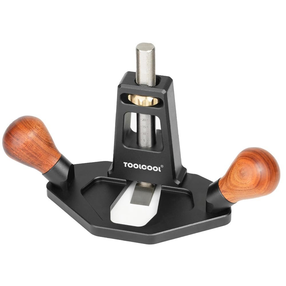 Toolcool Router Plane showing durable aluminum body for precise cuts.