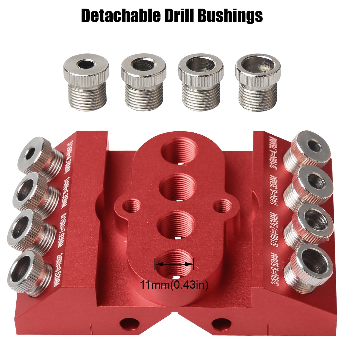 Toolcool self-centering V-groove aligns drill on stock edges and surfaces