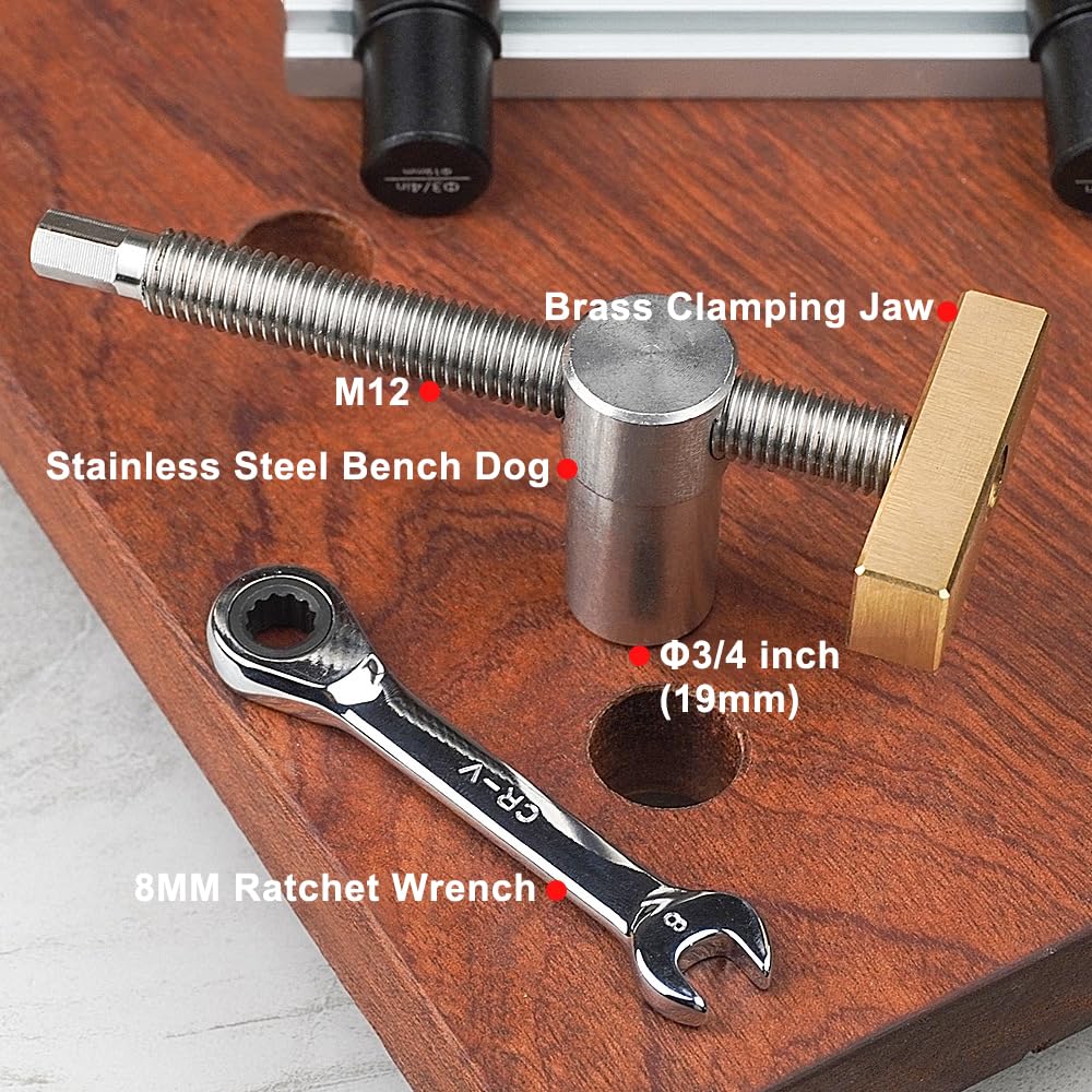 TOOLCOOL two-pack ratchet wrenches simplify tightening against the bench.