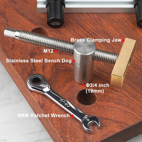 TOOLCOOL two-pack ratchet wrenches simplify tightening against the bench.