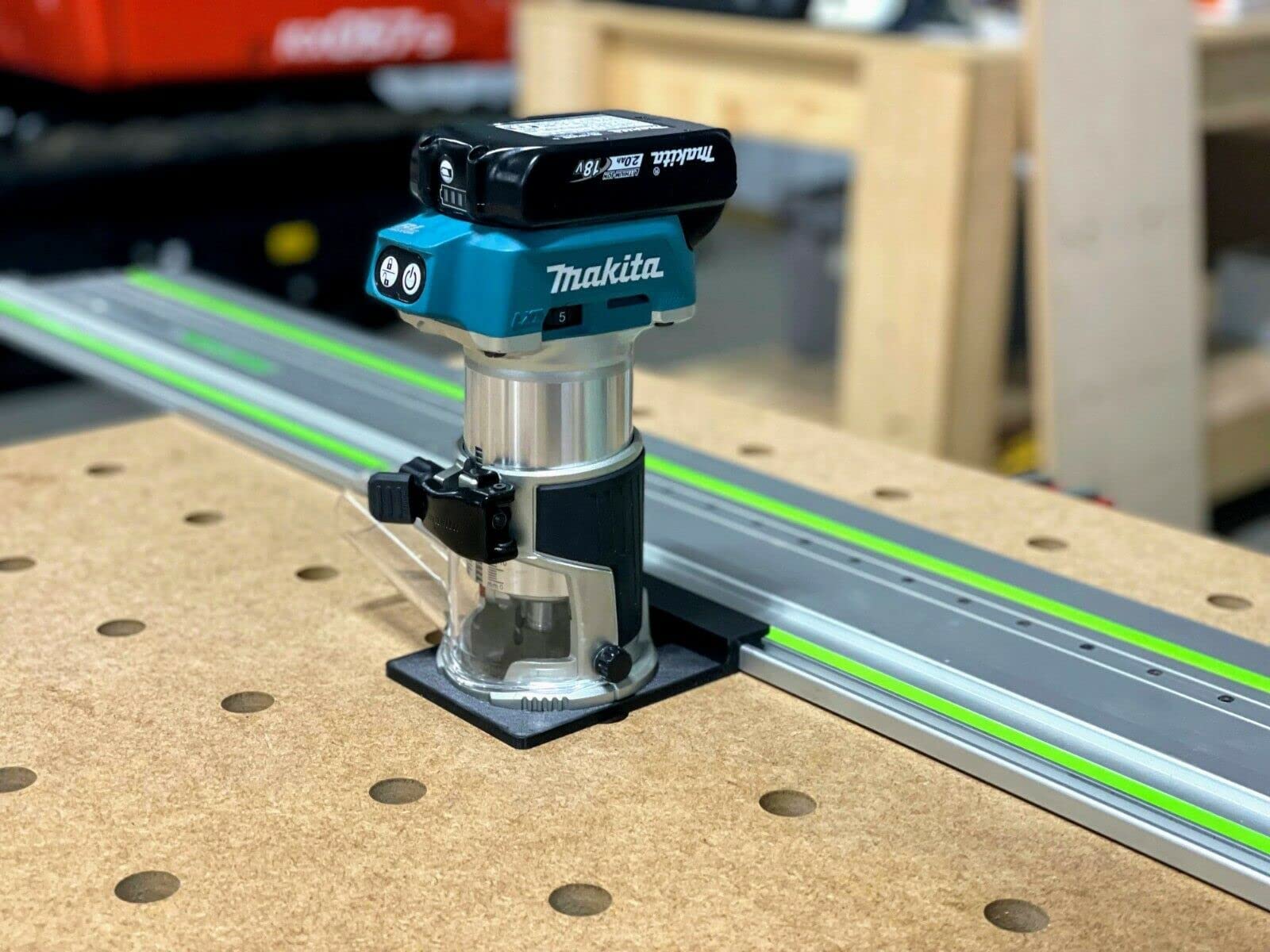 ToolCurve enables straight cuts and dados along guide rails with confidence